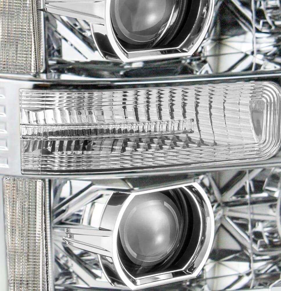 11-16 Ford Super Duty PRO-Series Halogen Projector Headlights Chrome - Legends Auto Parts