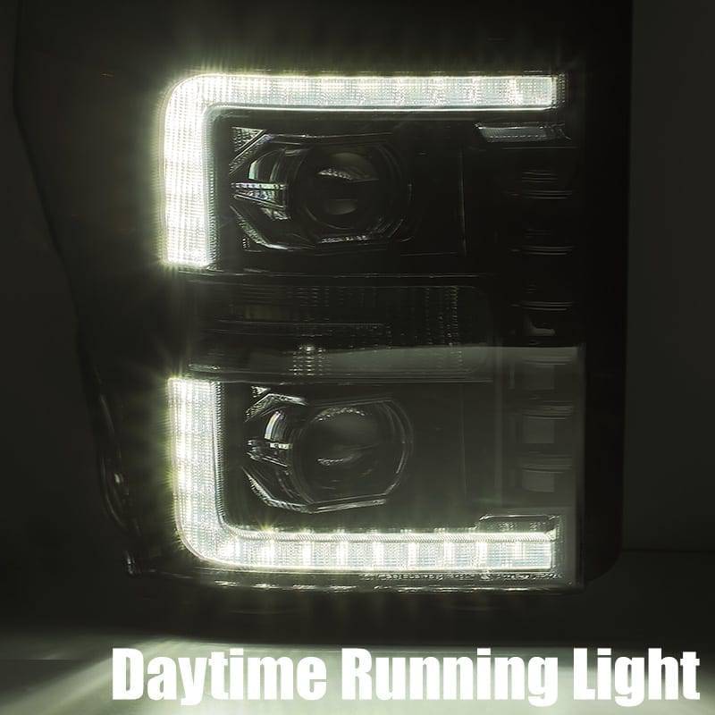 11-16 Ford Super Duty PRO-Series Halogen Projector Headlights Chrome - Legends Auto Parts