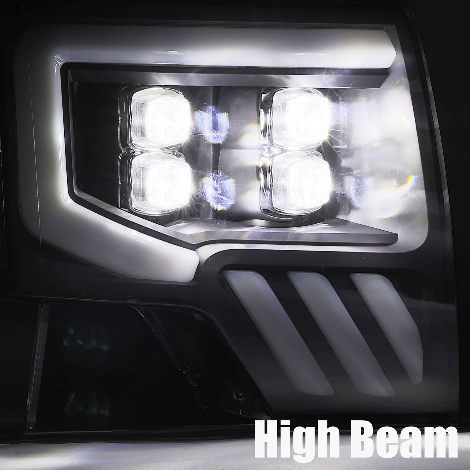 09-14 Ford F150 NOVA-Series LED Projector Headlights Chrome - Legends Auto Parts