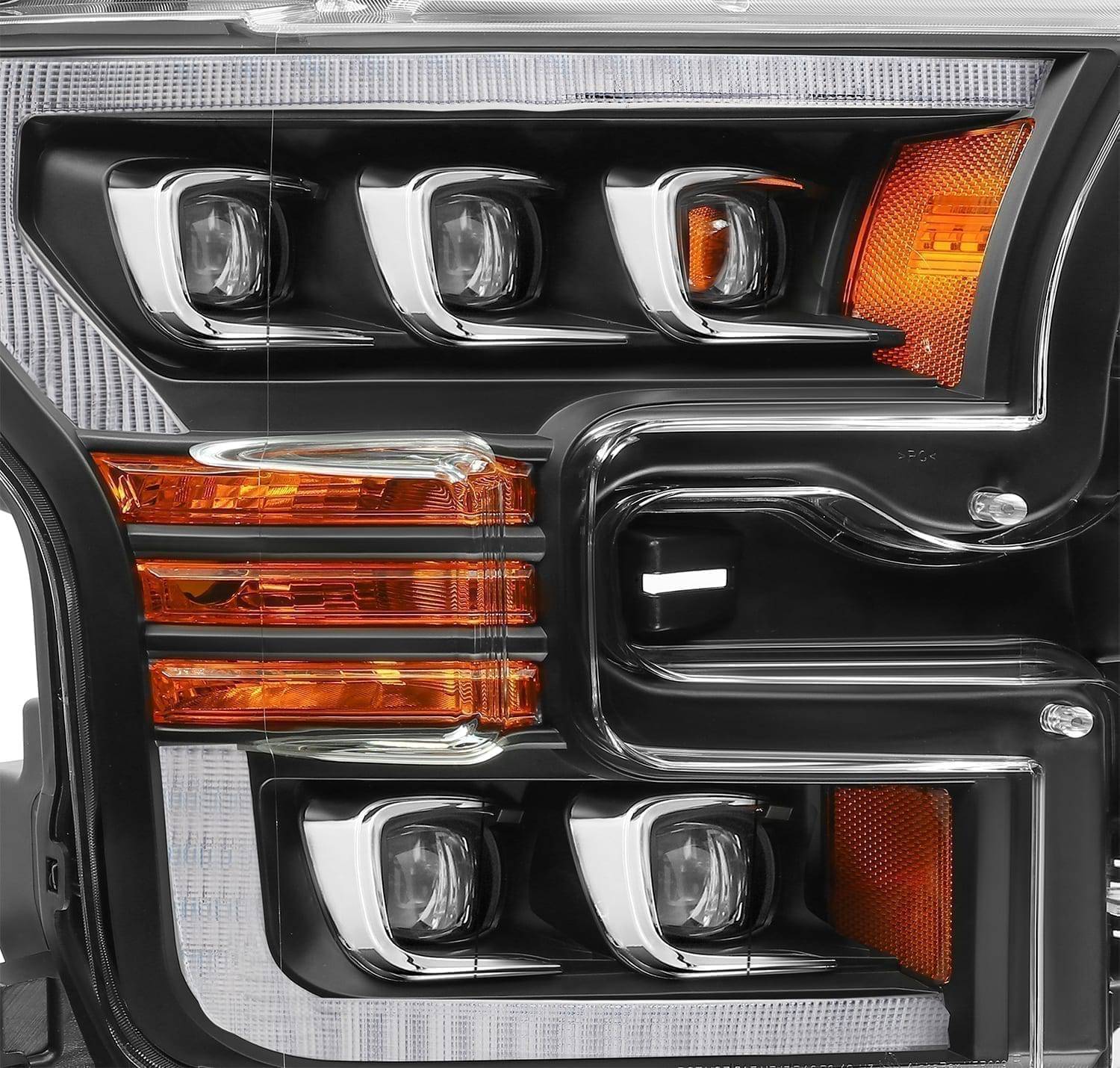 15-17 Ford F150 / 17-20 F150 Raptor NOVA-Series LED Projector Headlights Black - Legends Auto Parts