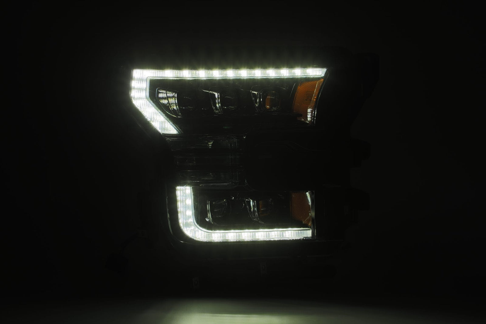 15-17 Ford F150 / 17-20 F150 Raptor NOVA-Series LED Projector Headlights Black - Legends Auto Parts