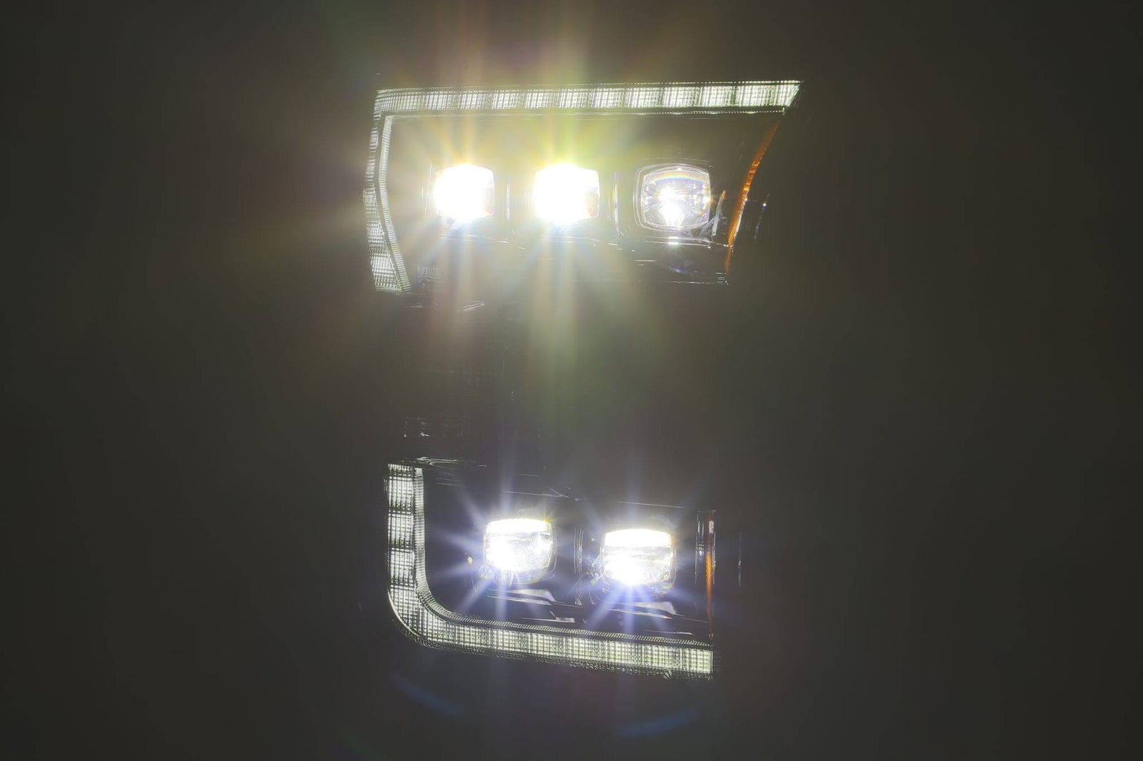 15-17 Ford F150 / 17-20 F150 Raptor NOVA-Series LED Projector Headlights Black - Legends Auto Parts