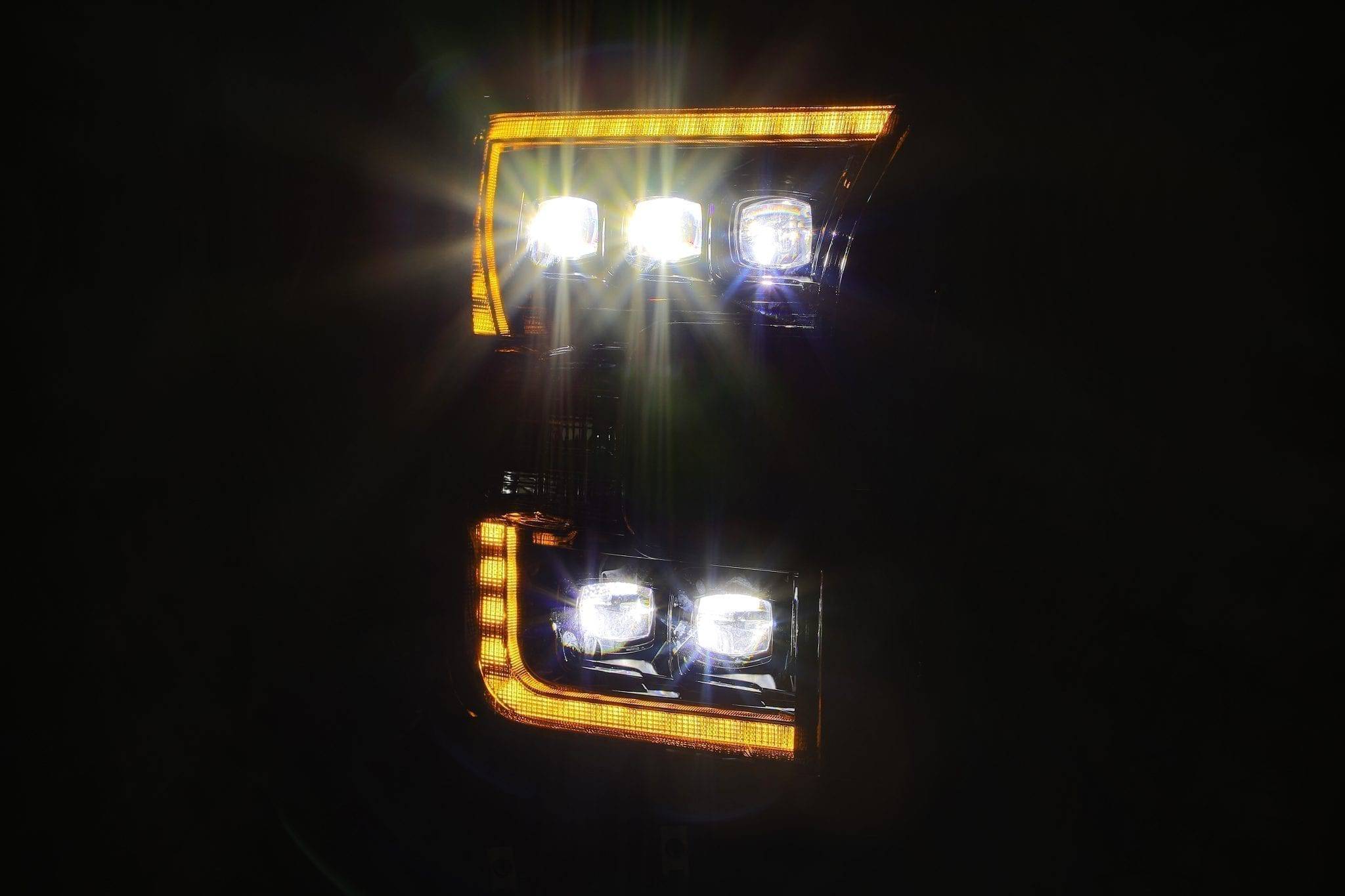 15-17 Ford F150 / 17-20 F150 Raptor NOVA-Series LED Projector Headlights Black - Legends Auto Parts