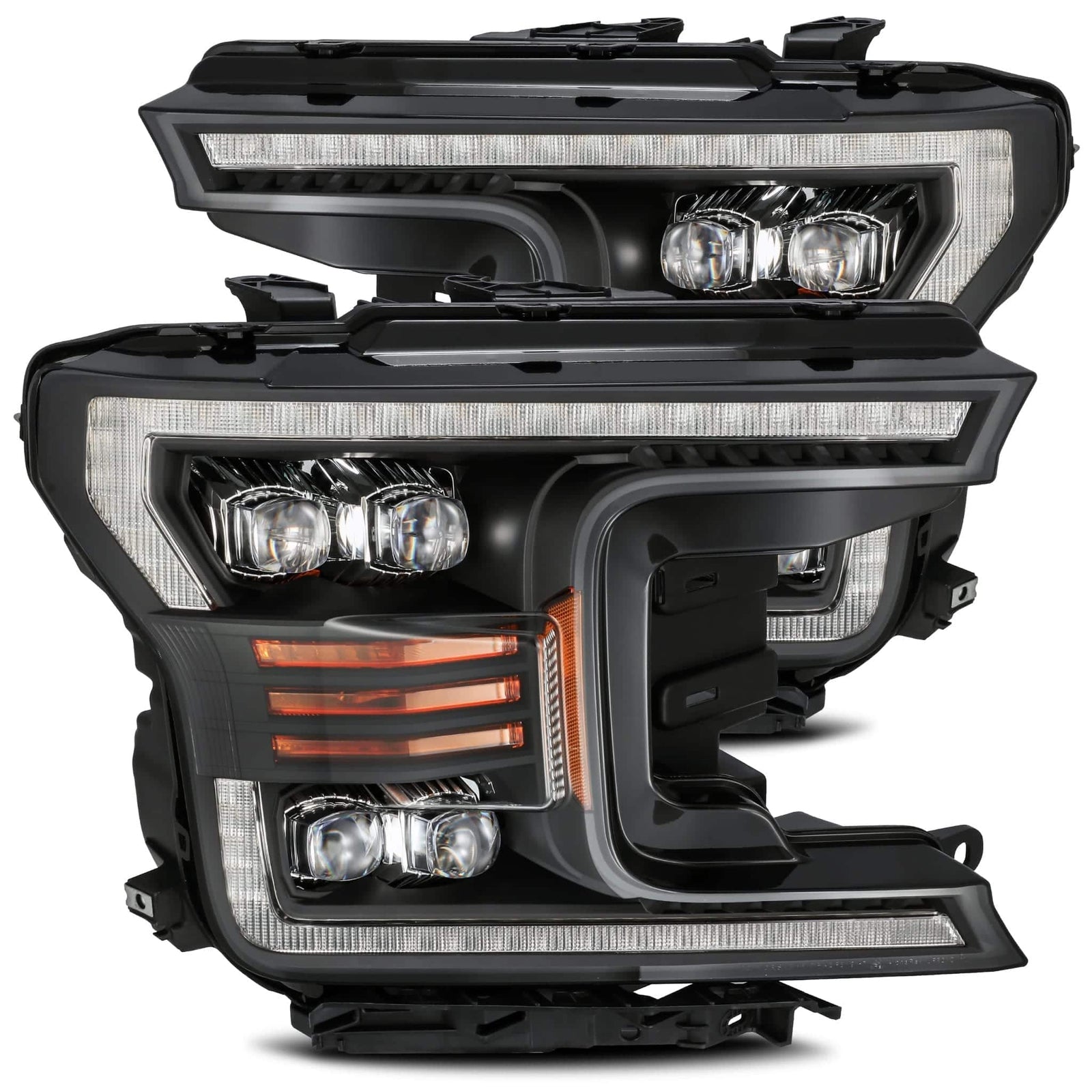 18-20 Ford F150 NOVA-Series LED Projector Headlights Black - Legends Auto Parts