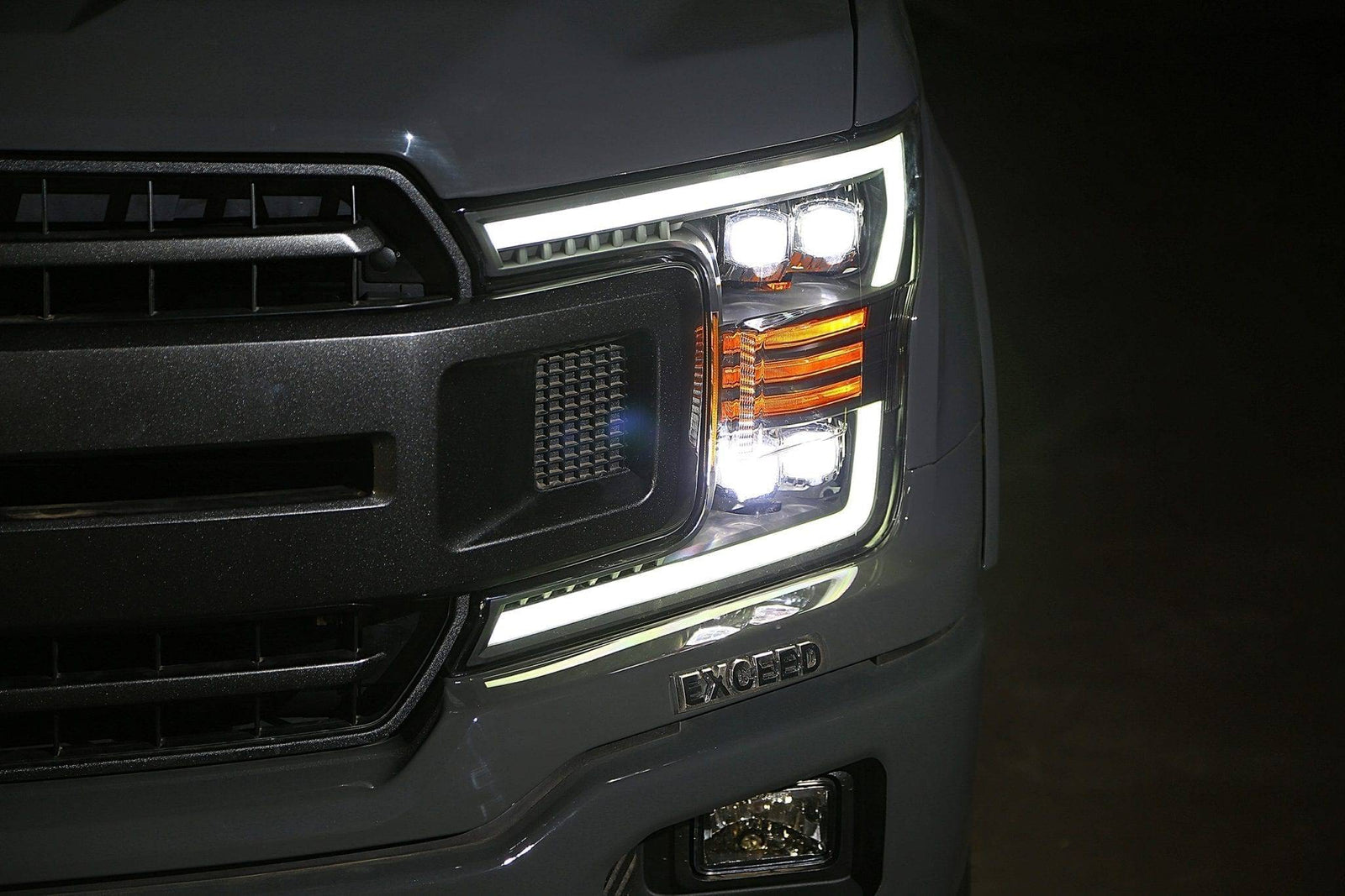 18-20 Ford F150 NOVA-Series LED Projector Headlights Black - Legends Auto Parts