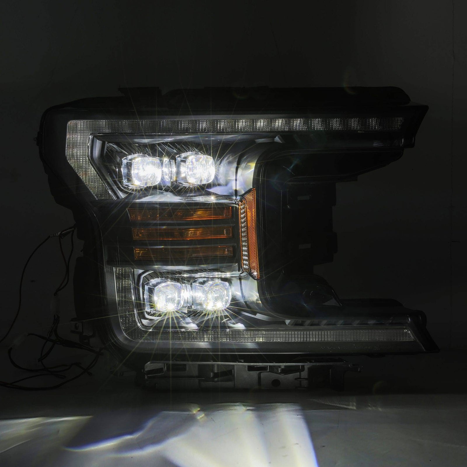 18-20 Ford F150 NOVA-Series LED Projector Headlights Black - Legends Auto Parts