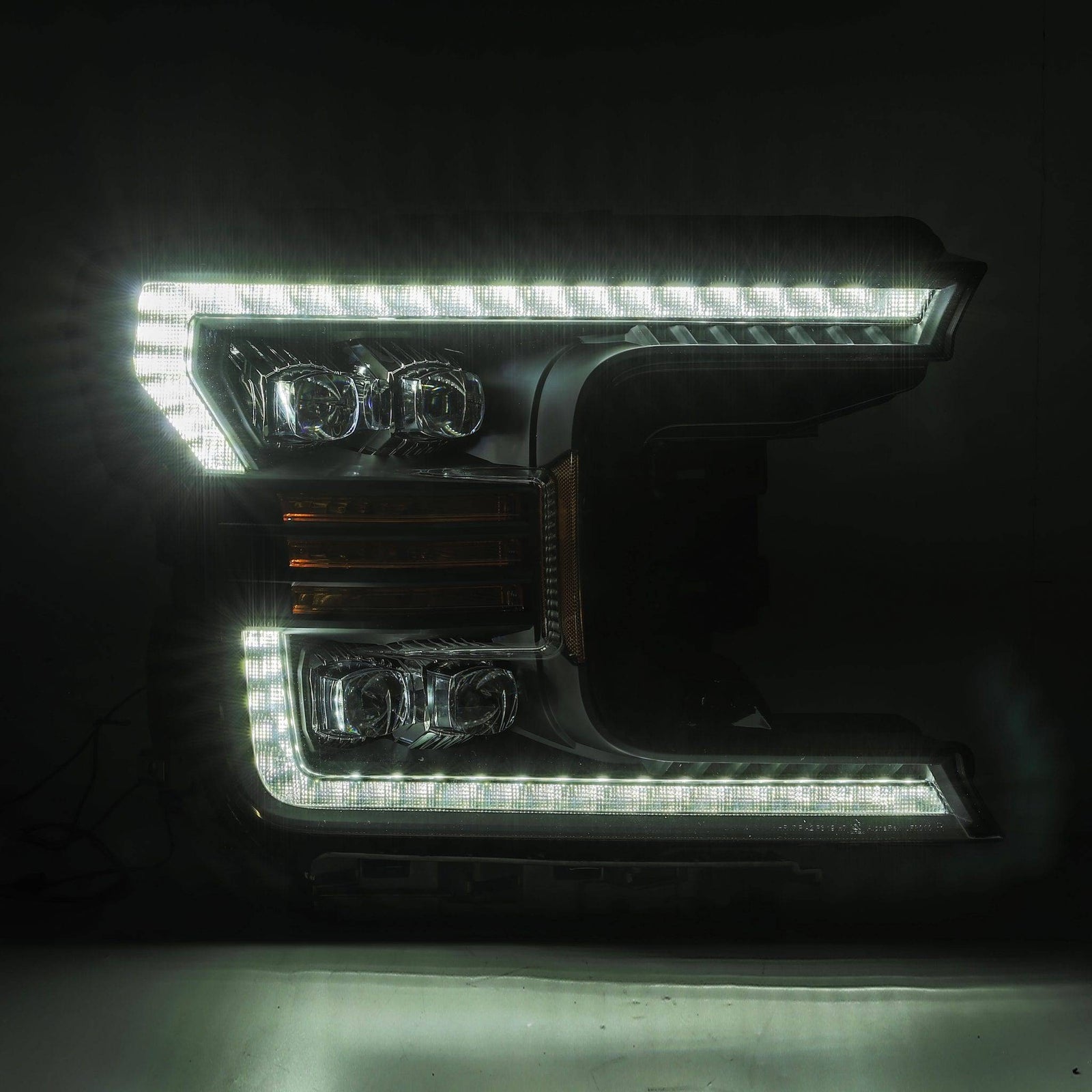 18-20 Ford F150 NOVA-Series LED Projector Headlights Black - Legends Auto Parts