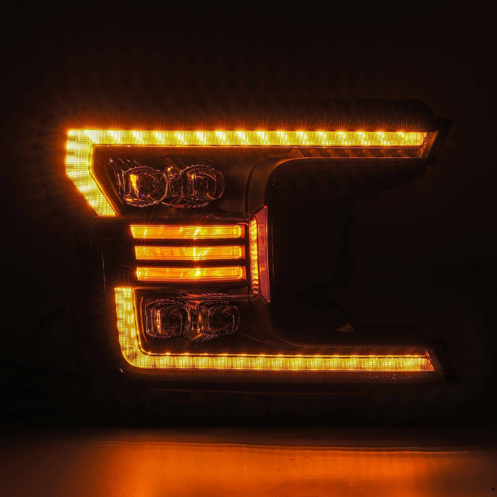 18-20 Ford F150 NOVA-Series LED Projector Headlights Black - Legends Auto Parts