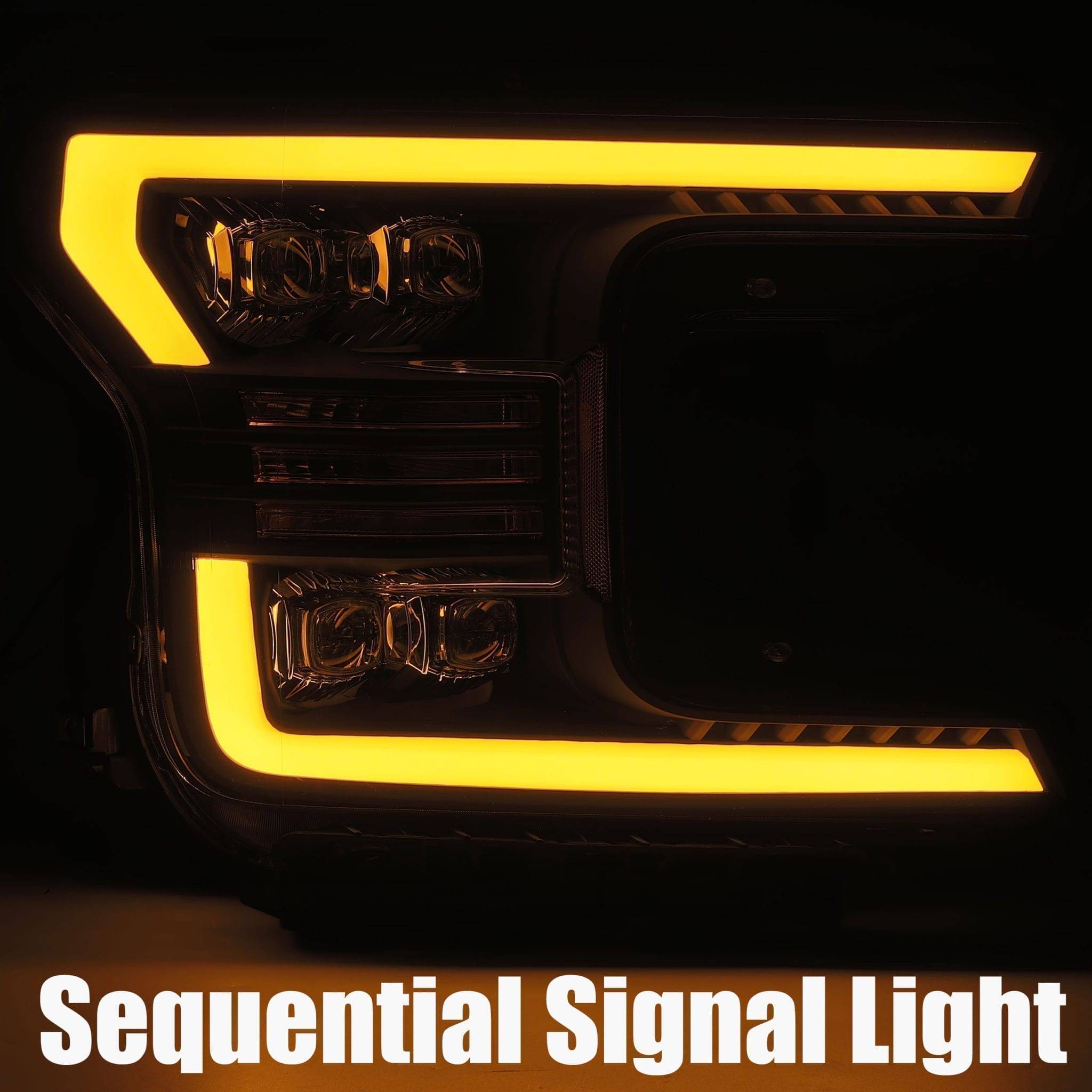 18-20 Ford F150 NOVA-Series LED Projector Headlights Chrome - Legends Auto Parts