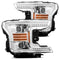18-20 Ford F150 PRO-Series Halogen Projector Headlights Chrome - Legends Auto Parts