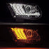 10-12 Ford Mustang LUXX-Series LED Projector Headlights Chrome - Legends Auto Parts