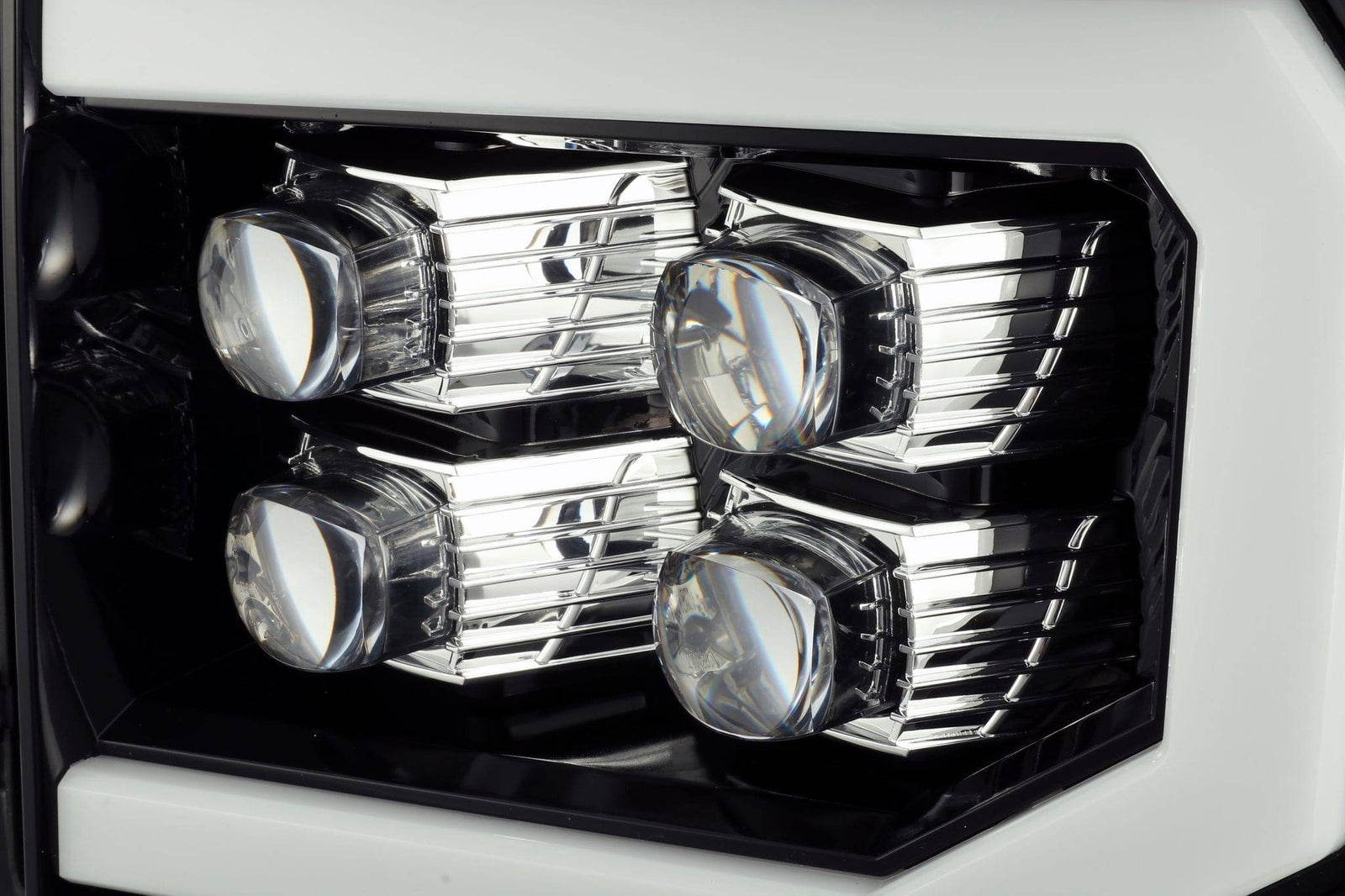 07-13 GMC Sierra NOVA-Series LED Projector Headlights Jet Black - Legends Auto Parts