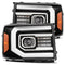 07-13 GMC Sierra PRO-Series Halogen Projector Headlights Black - Legends Auto Parts