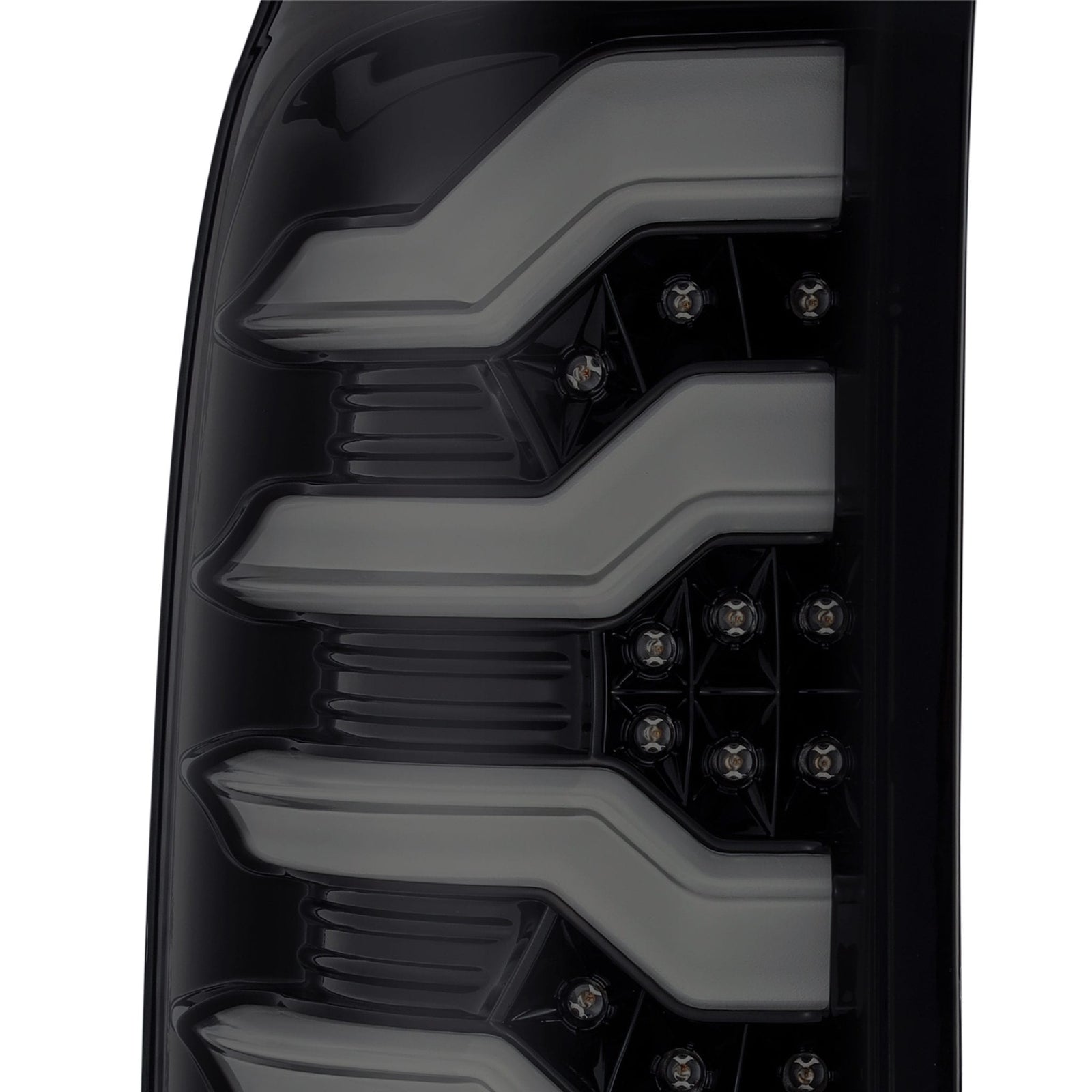 14-18 GMC Sierra 1500/2500HD/3500HD PRO-Series LED Tail Lights Jet Black - Legends Auto Parts