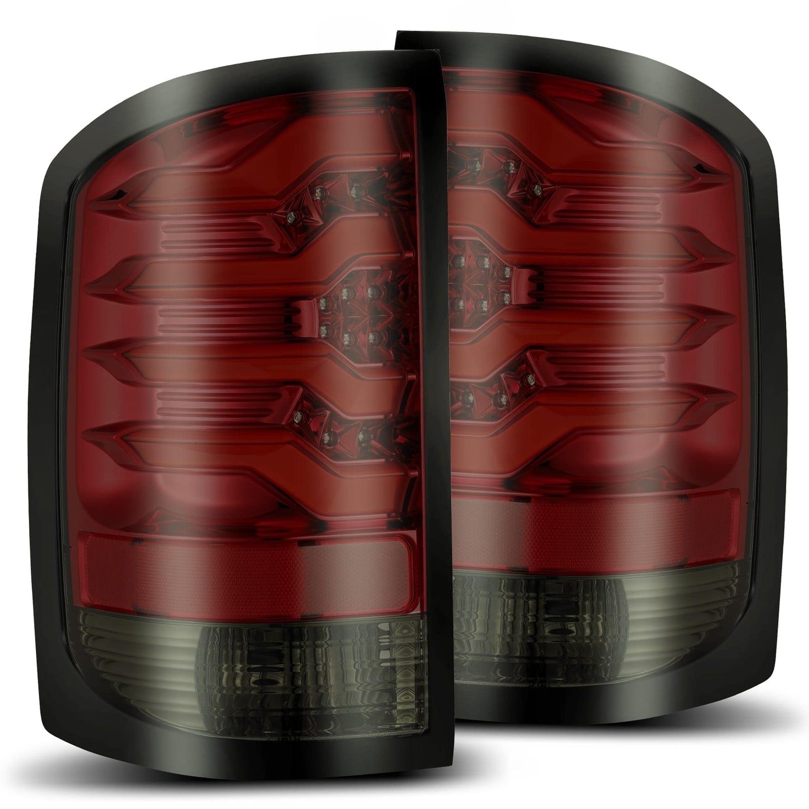 14-18 GMC Sierra 1500/2500HD/3500HD PRO-Series LED Tail Lights Red Smoke - Legends Auto Parts