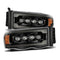 02-05 Dodge Ram NOVA-Series LED Projector Headlights Alpha-Black