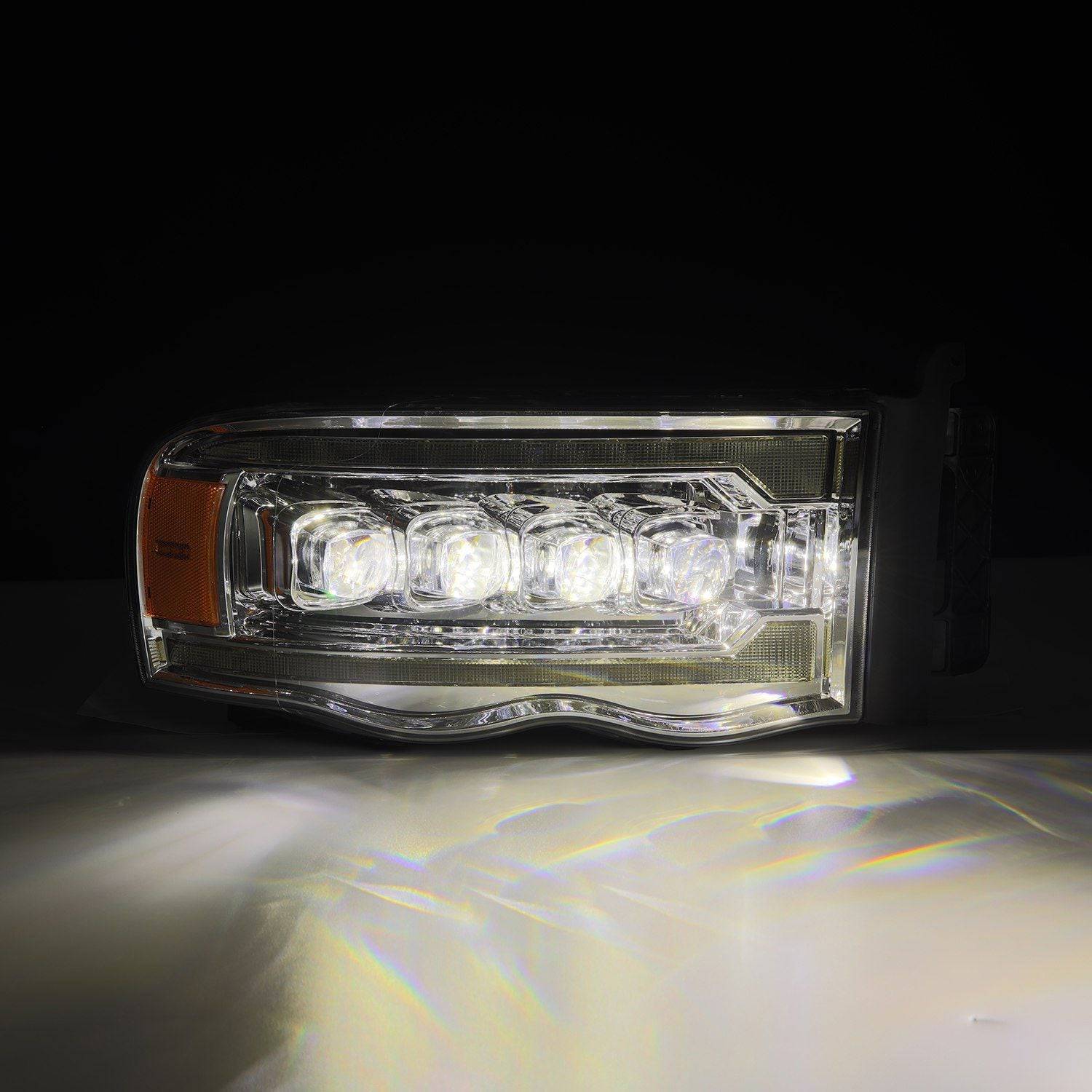 02-05 Dodge Ram NOVA-Series LED Projector Headlights Chrome