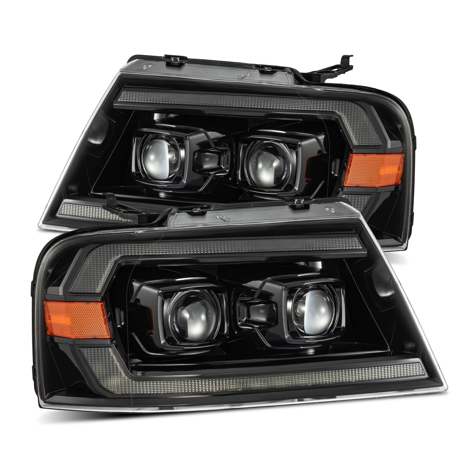 04-08 Ford F150 / 06-08 Lincoln Mark LT PRO-Series Halogen Projector Headlights Alpha-Black