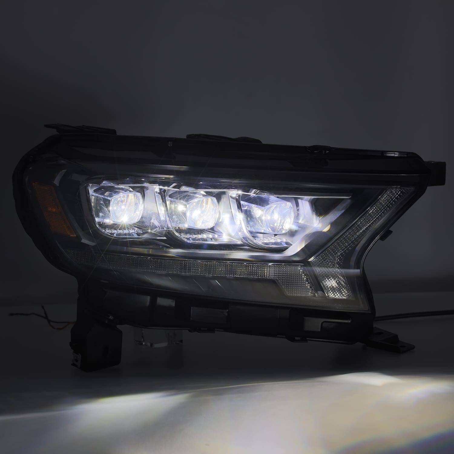 19-23 Ford Ranger NOVA-Series LED Projector Headlights Alpha-Black - Legends Auto Parts