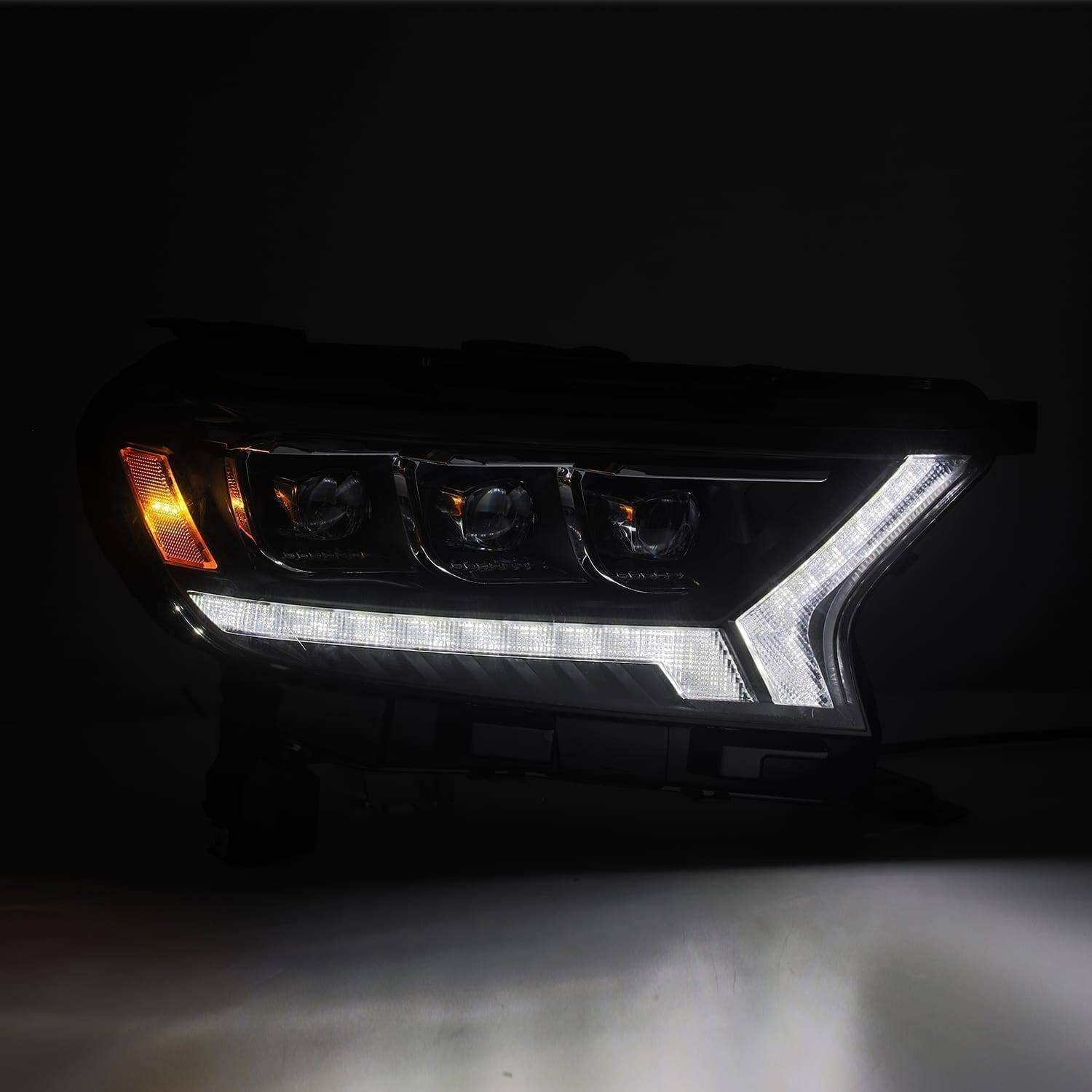 19-23 Ford Ranger NOVA-Series LED Projector Headlights Alpha-Black - Legends Auto Parts