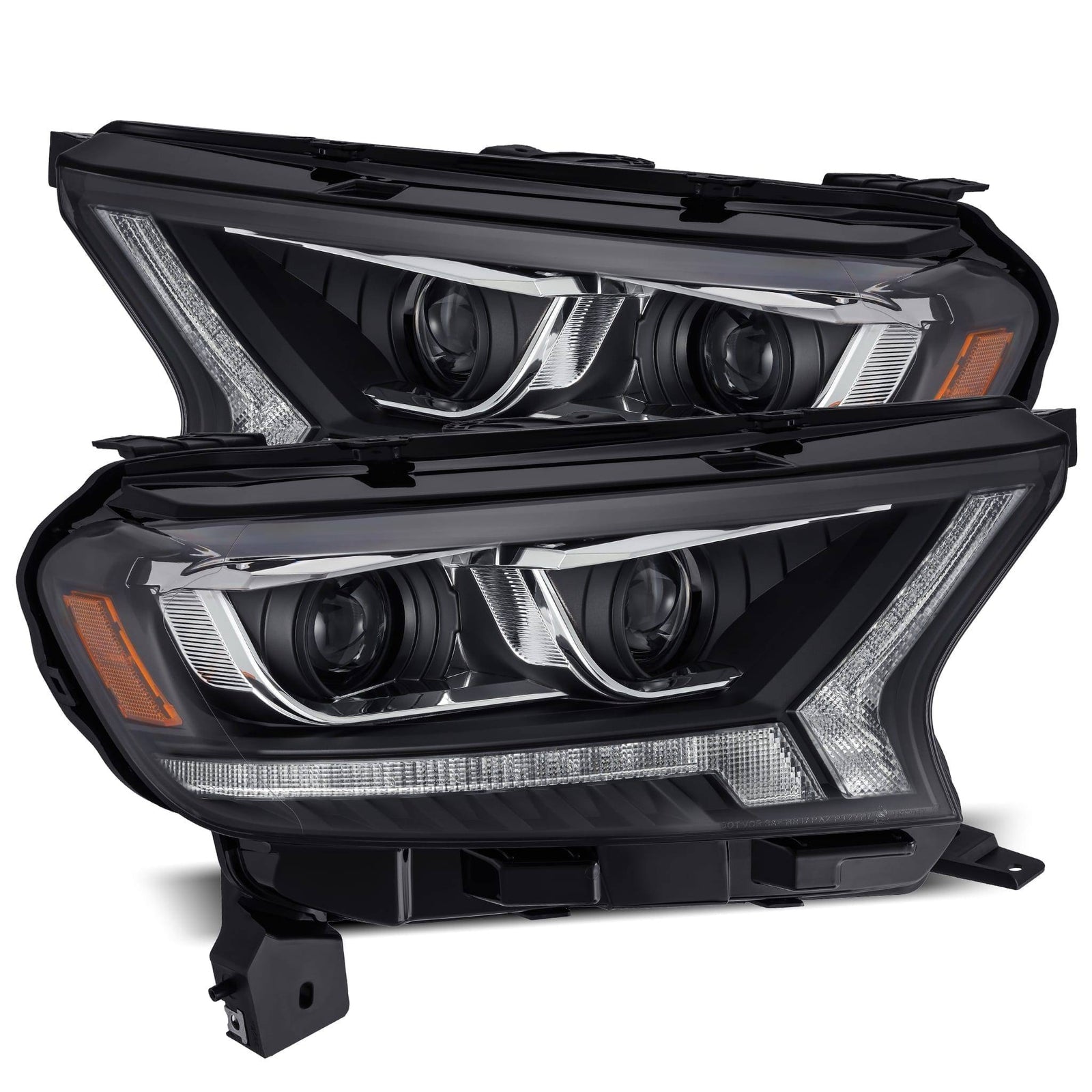 19-23 Ford Ranger PRO-Series Halogen Projector Headlights Black