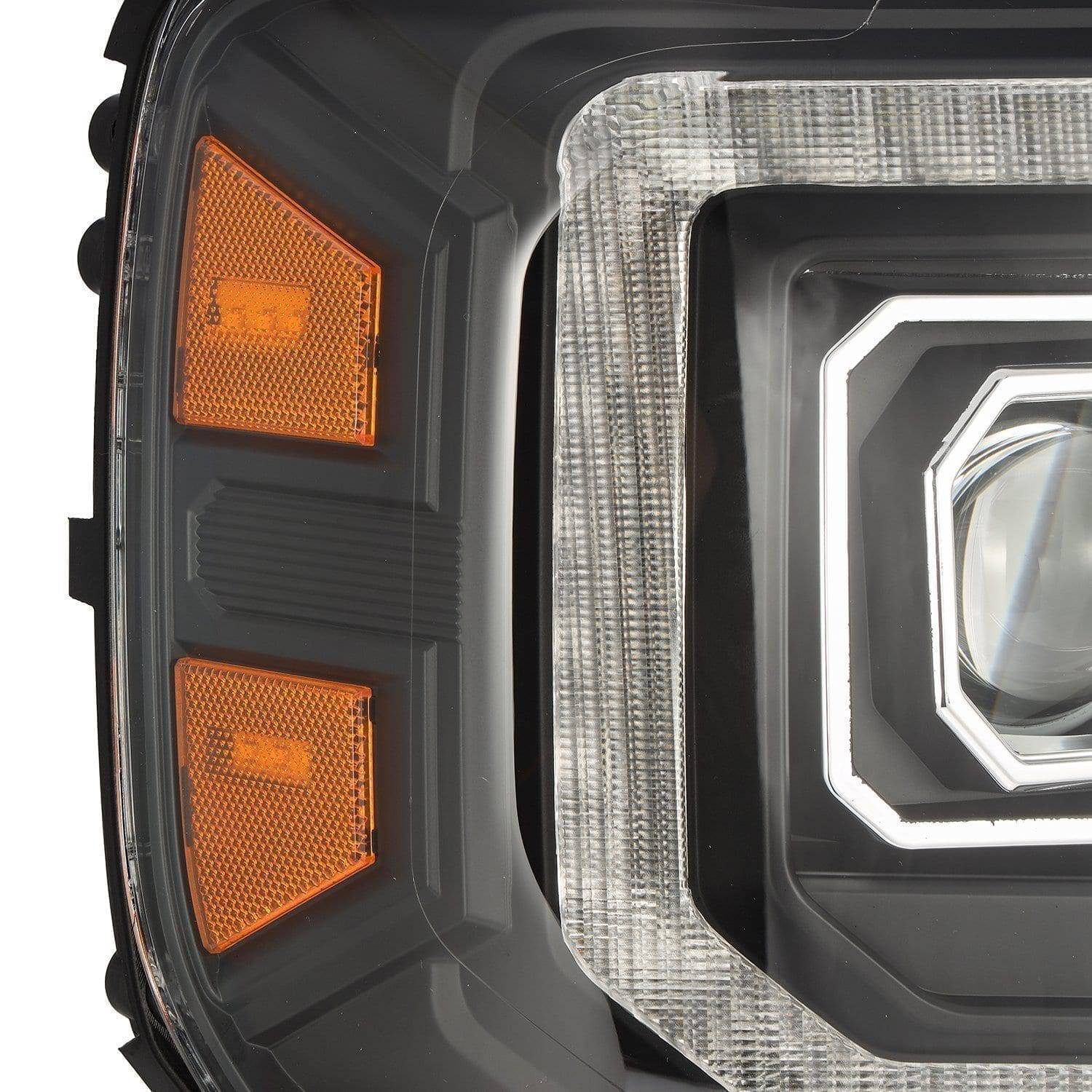 14-18 GMC Sierra LUXX-Series LED Projector Headlights Black