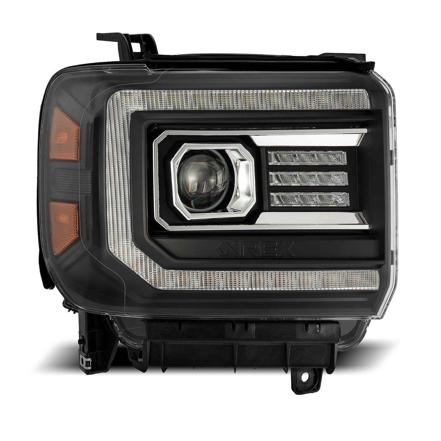 14-18 GMC Sierra PRO-Series Halogen Projector Headlights Black