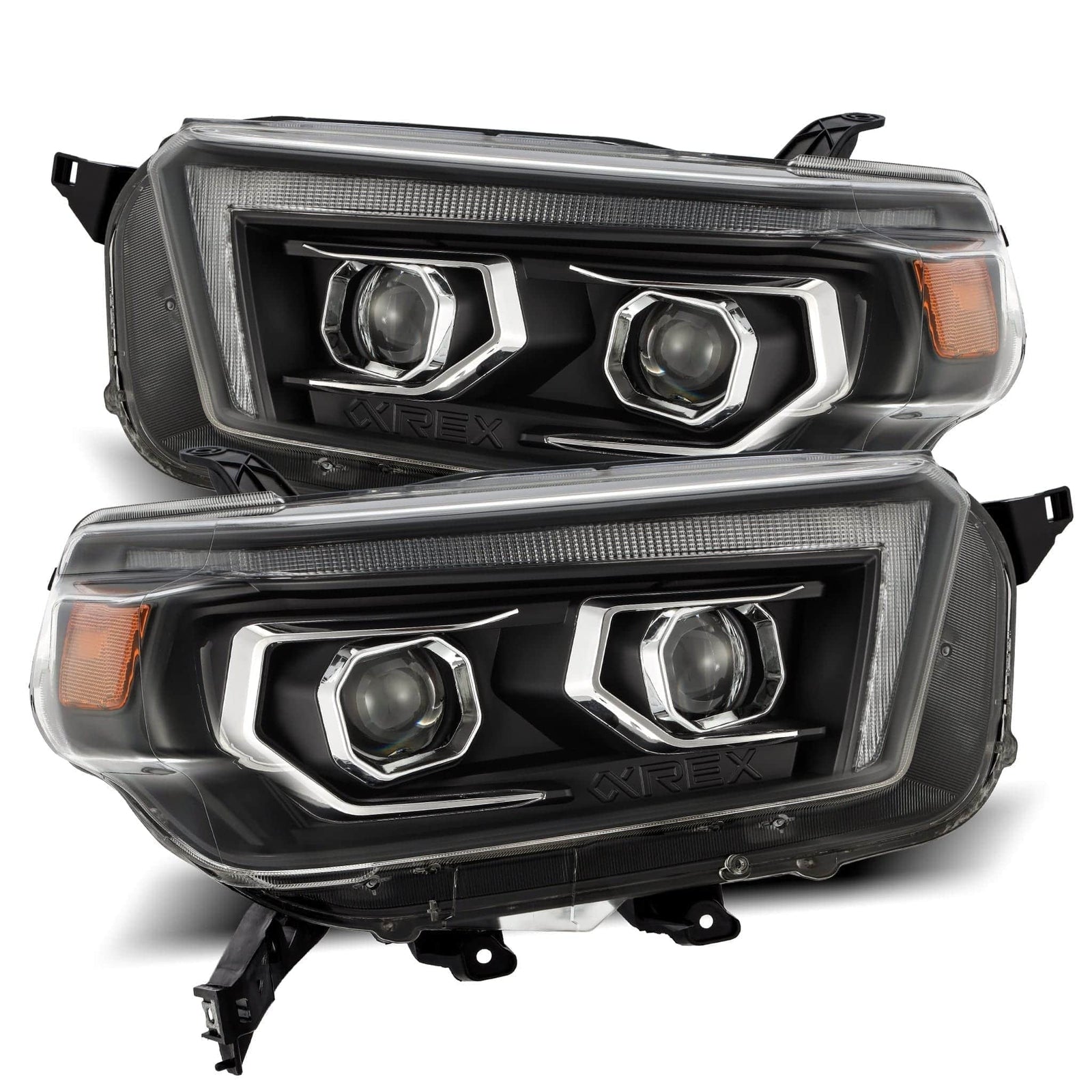 10-13 Toyota 4Runner PRO-Series Halogen Projector Headlights Black