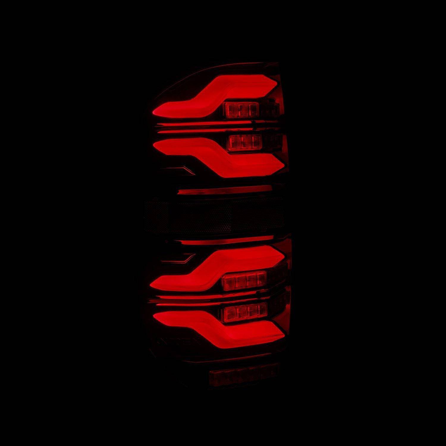 14-21 Toyota Tundra LUXX-Series LED Tail Lights Black-Red