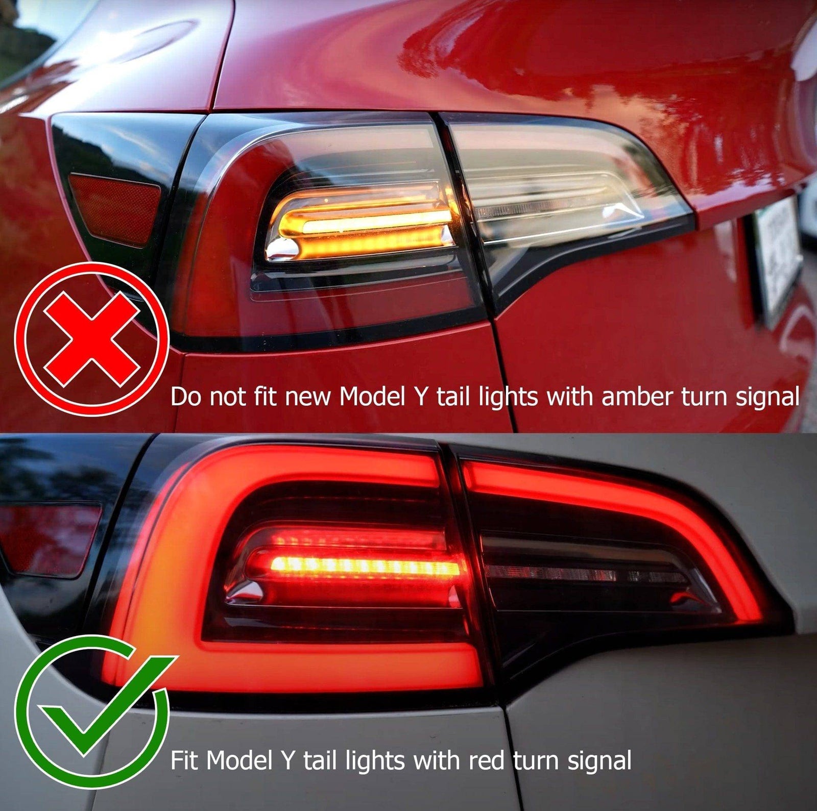 17-23 Tesla Model 3 / 20-24 Model Y (Without Stock Amber Turn Signal) PRO-Series LED Tail Lights Jet Black