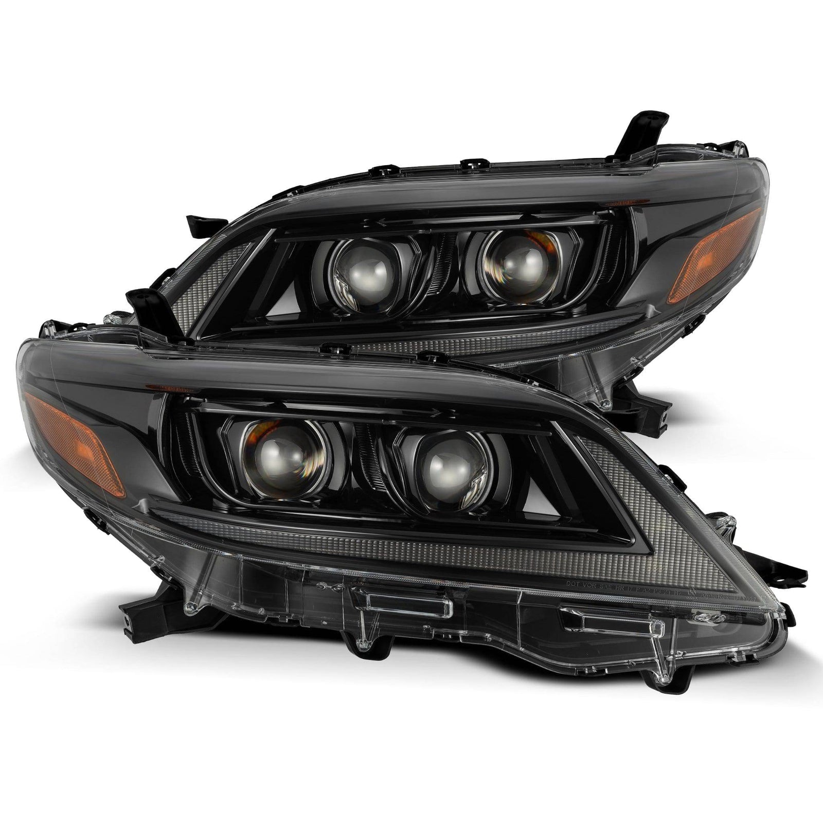 11-20 Toyota Sienna PRO-Series Halogen Projector Headlights Alpha-Black