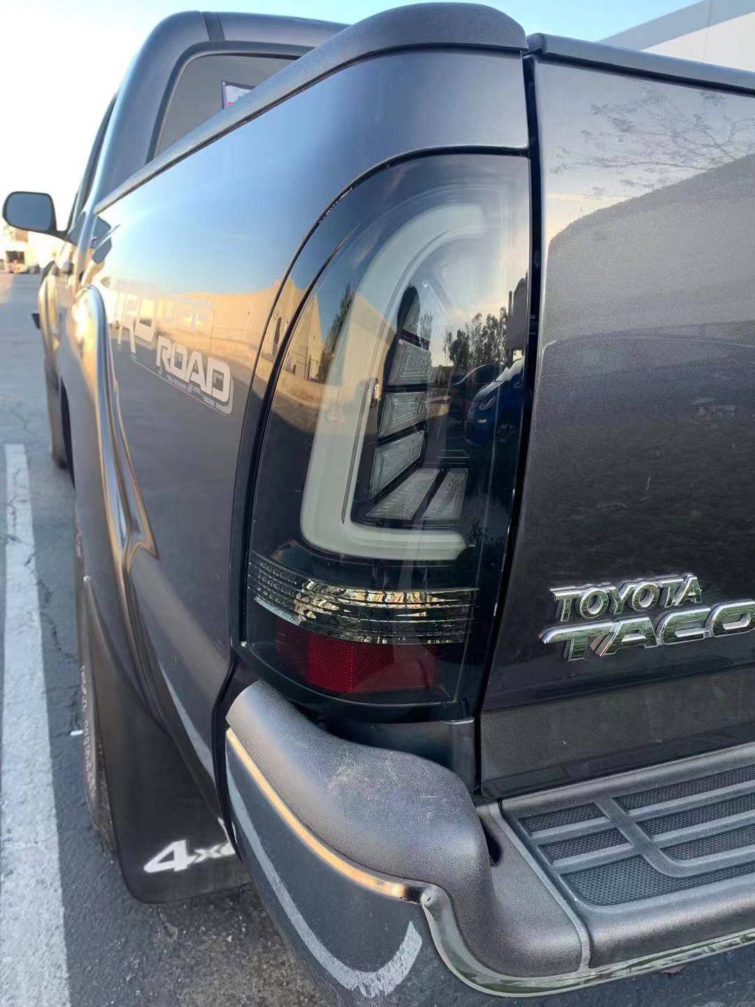 05-15 Toyota Tacoma PRO-Series LED Tail Lights Jet Black - Legends Auto Parts