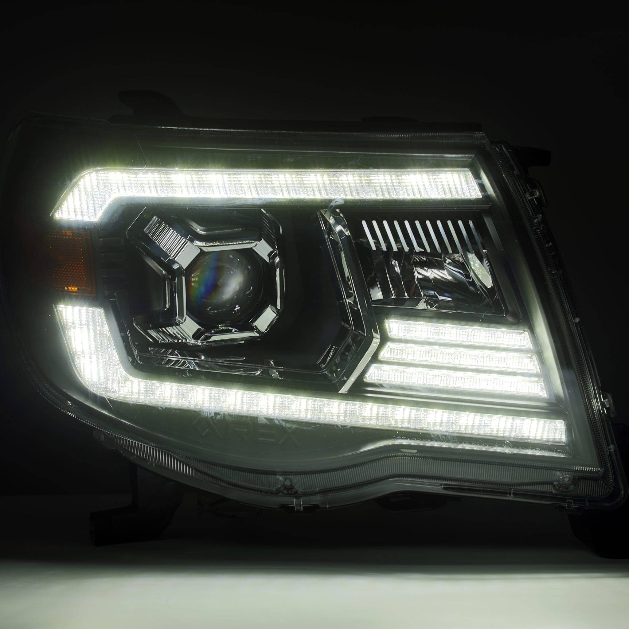 05-11 Toyota Tacoma LUXX-Series LED Projector Headlights Black - Legends Auto Parts