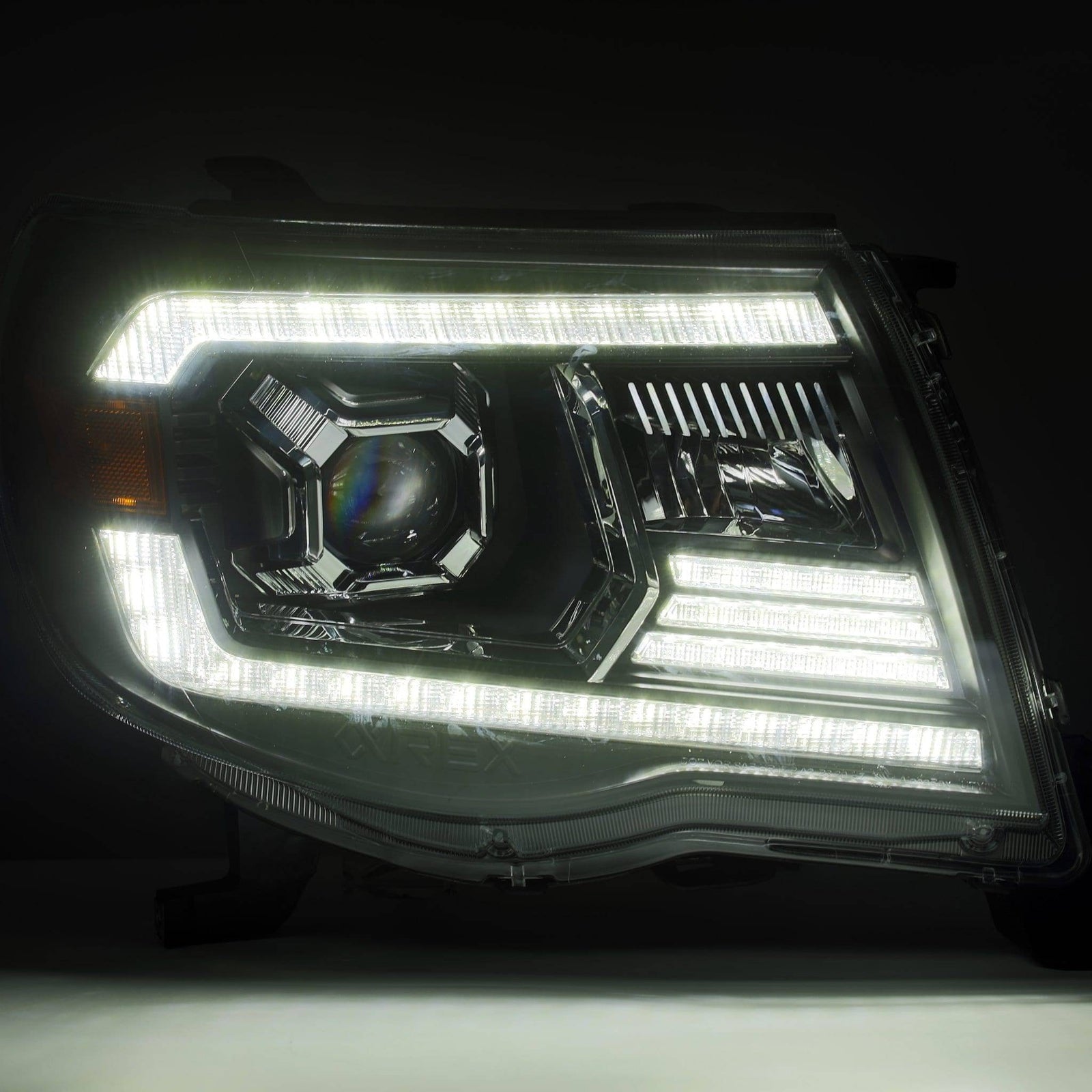 05-11 Toyota Tacoma LUXX-Series LED Projector Headlights Black - Legends Auto Parts