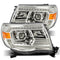 05-11 Toyota Tacoma LUXX-Series LED Projector Headlights Chrome - Legends Auto Parts