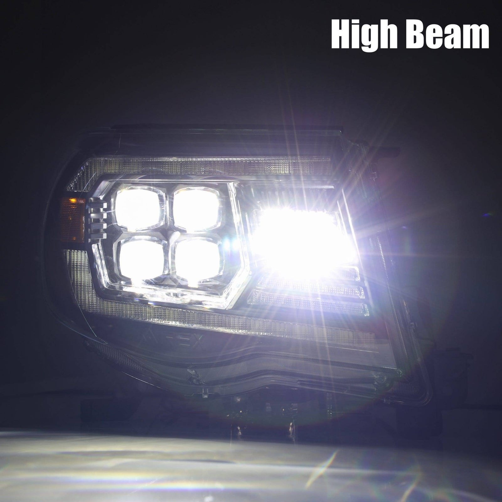 05-11 Toyota Tacoma NOVA-Series LED Projector Headlights Black - Legends Auto Parts