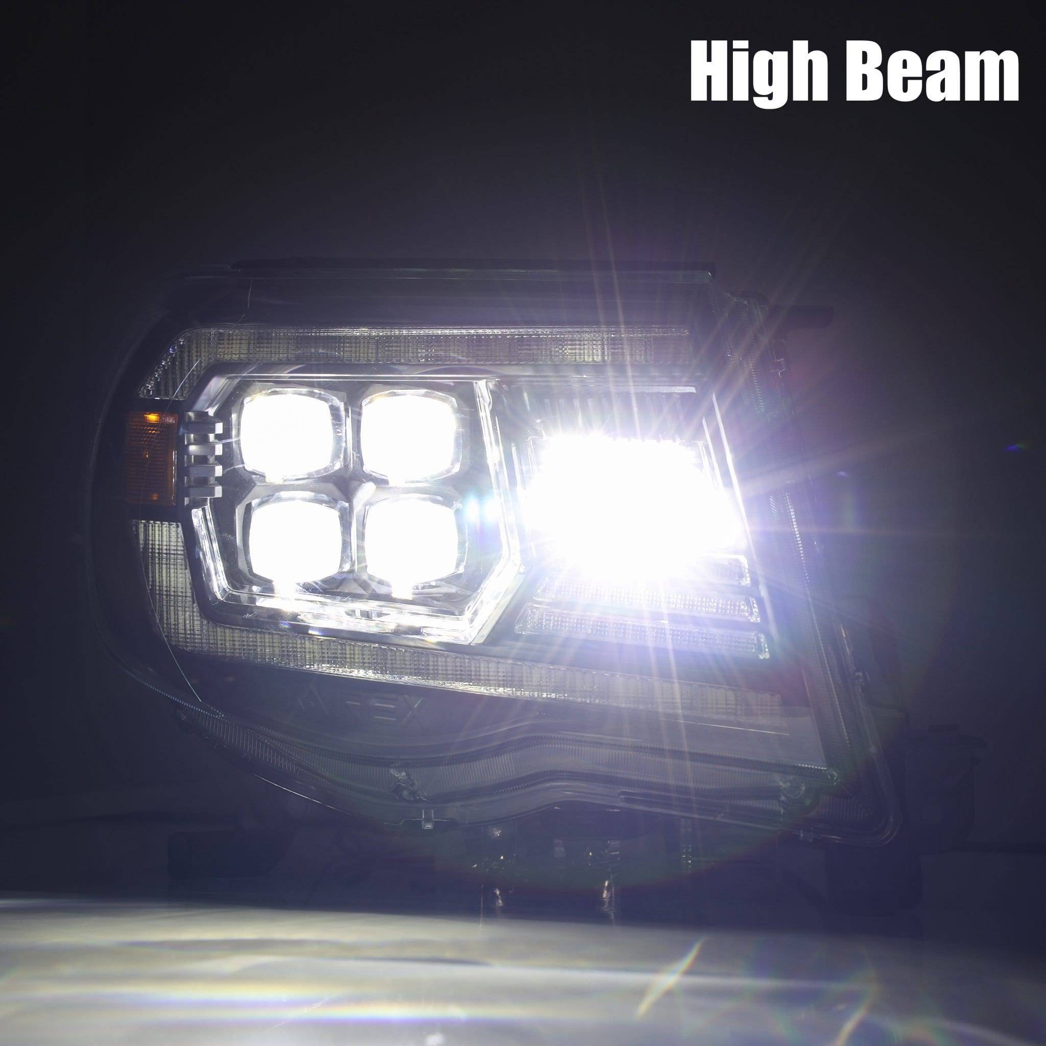 05-11 Toyota Tacoma NOVA-Series LED Projector Headlights Chrome - Legends Auto Parts