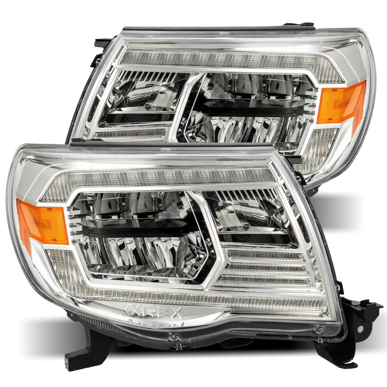 05-11 Toyota Tacoma LUXX-Series LED Crystal Headlights Chrome - Legends Auto Parts