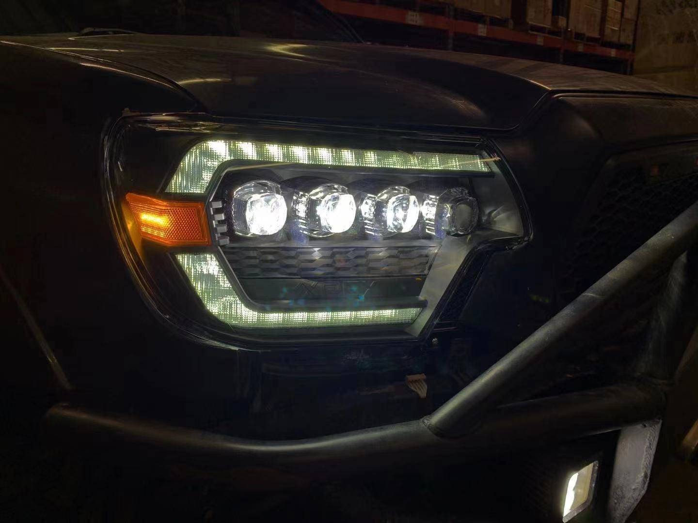 12-15 Toyota Tacoma NOVA-Series LED Projector Headlights Black