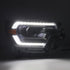 12-15 Toyota Tacoma PRO-Series Halogen Projector Headlights Alpha-Black - Legends Auto Parts