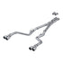 3" Dual Cat Back Quad Tips (Race ) Aluminized Steel Dodge Challenger 6.2L, 6.4L HEMI 2015-2023, 5.7L HEMI 2017-2023 - Legends Auto Parts