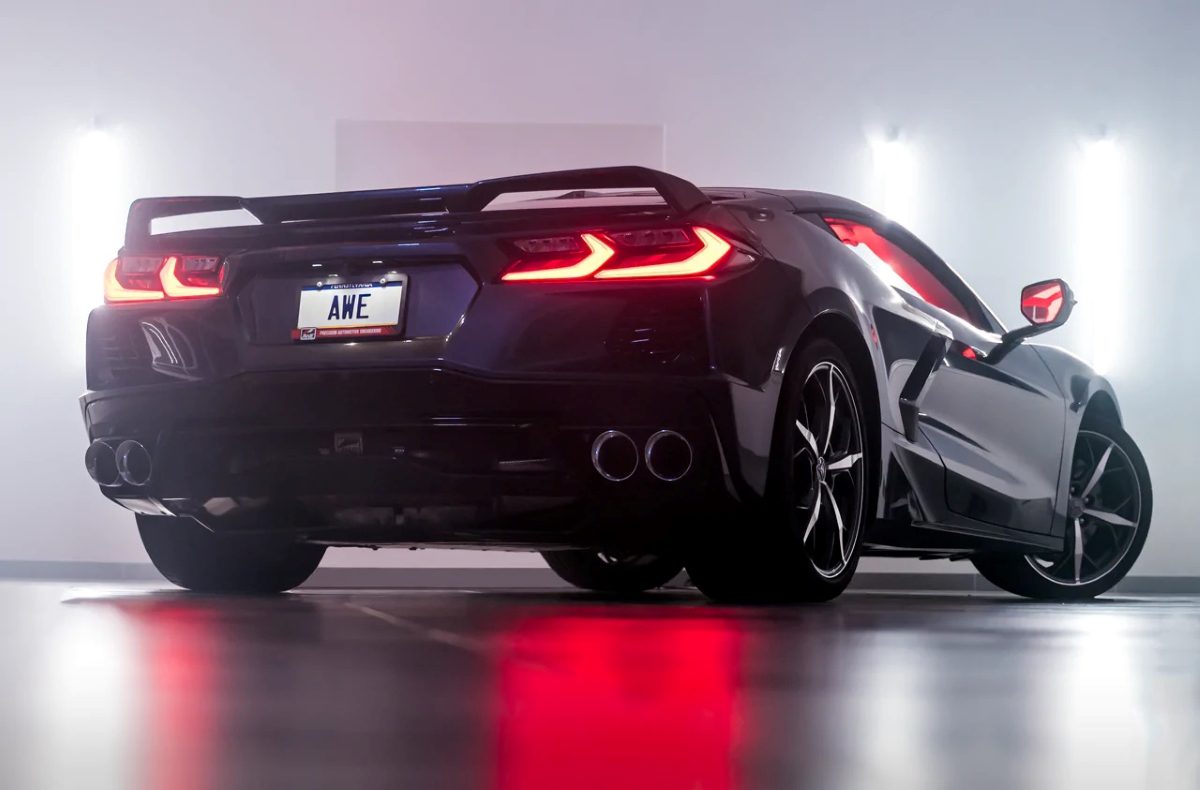 AWE Touring Edition Exhaust w/ Quad Chrome Silver Tips for C8 Chevrolet Corvette Stingray - Legends Auto Parts