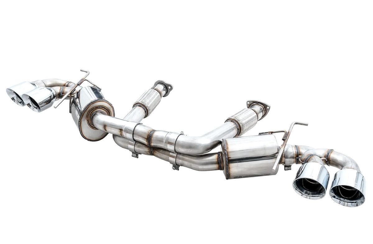 AWE Touring Edition Exhaust w/ Quad Chrome Silver Tips for C8 Chevrolet Corvette Stingray - Legends Auto Parts