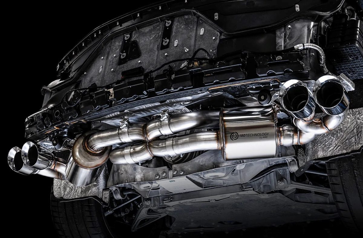 AWE Touring Edition Exhaust w/ Quad Chrome Silver Tips for C8 Chevrolet Corvette Stingray - Legends Auto Parts