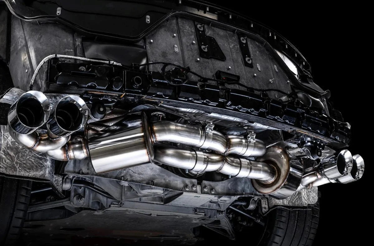 AWE Touring Edition Exhaust w/ Quad Chrome Silver Tips for C8 Chevrolet Corvette Stingray - Legends Auto Parts