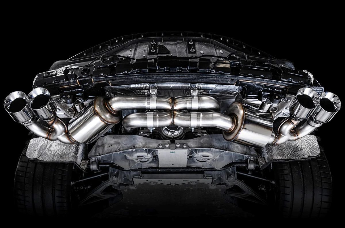 AWE Touring Edition Exhaust w/ Quad Chrome Silver Tips for C8 Chevrolet Corvette Stingray - Legends Auto Parts