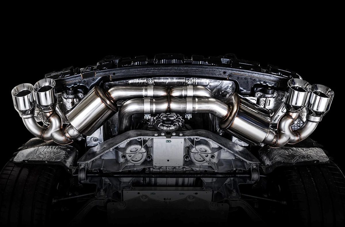AWE Touring Edition Exhaust w/ Quad Chrome Silver Tips for C8 Chevrolet Corvette Stingray - Legends Auto Parts