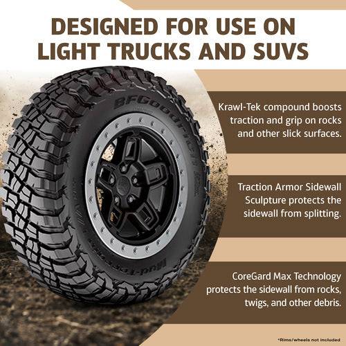 BF Goodrich Mud-Terrain T/A KM3 33X12.50R15 C/6PLY BSW