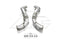 Bmw g30 m550i 4.4tt n63 2017 2023 catless downpipe