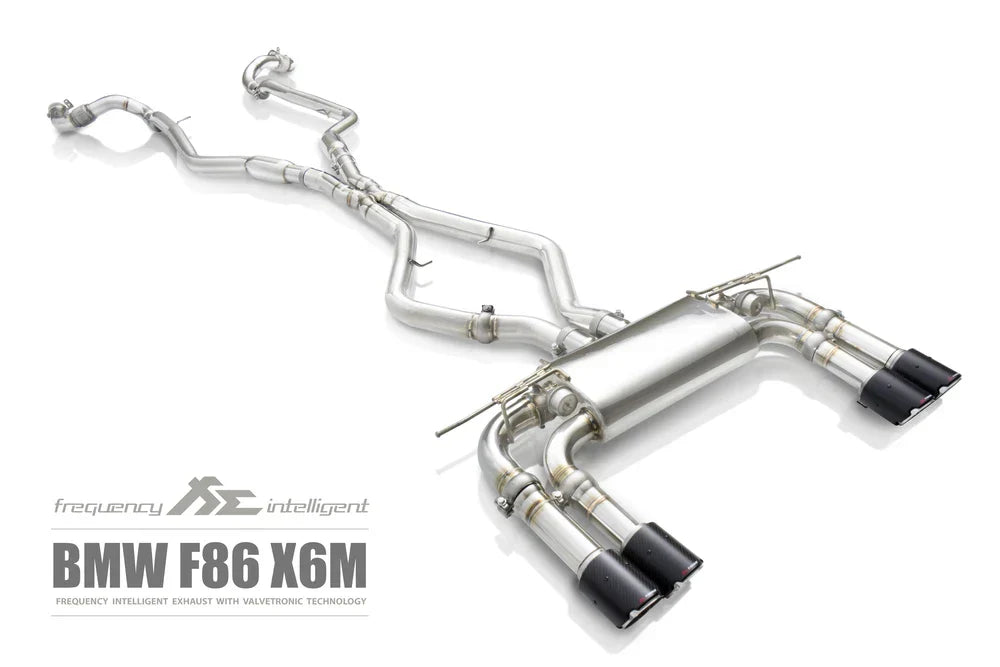 Bmw x6m f86 x5m f85 model s63b 44t2 v8 twinturbo 2015 2019 valvetronic catback exhaust